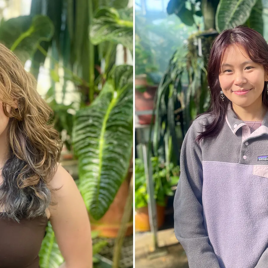 two portraits of conservation interns